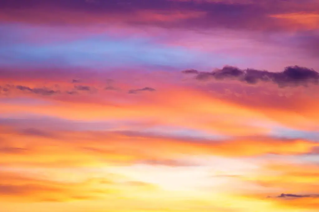 Red and yellow sunset
