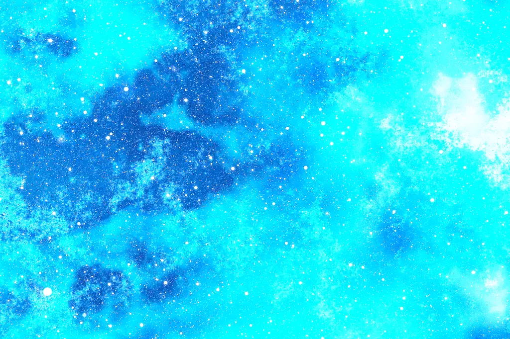 Blue Watercolor Space Scene