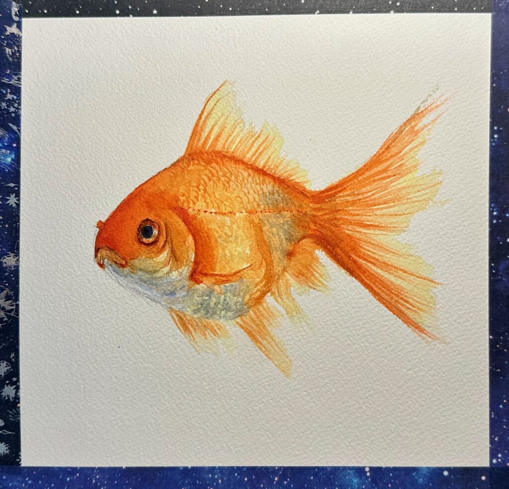 Goldfish in Watercolor