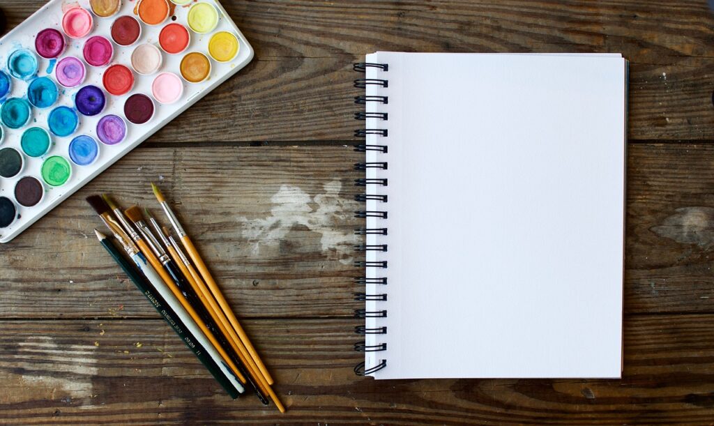 paint brush and paper